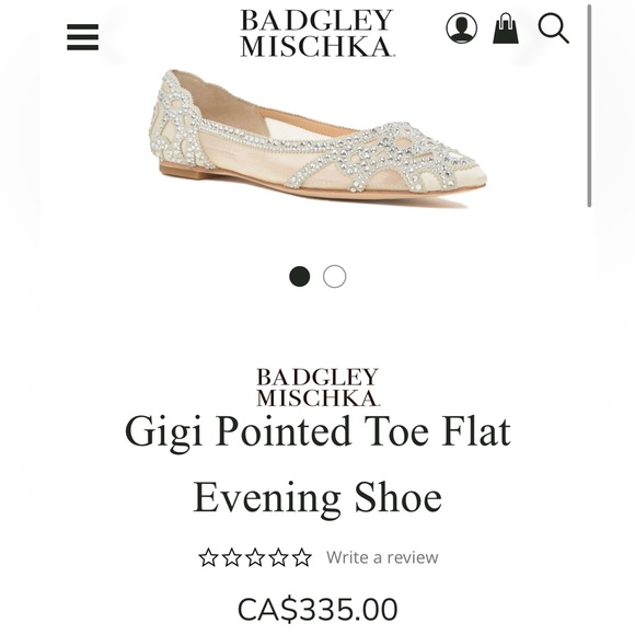 Brand New Badgley Mischka Gigi Ballet Flat IVORY - Picture 8 of 17